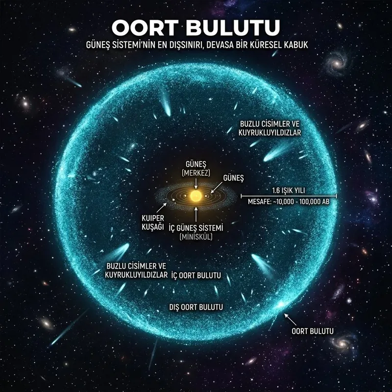OORT BULUTU: GÜNEŞ SİSTEMİMİZİN GÖRÜNMEZ VE DEVASA SINIRI