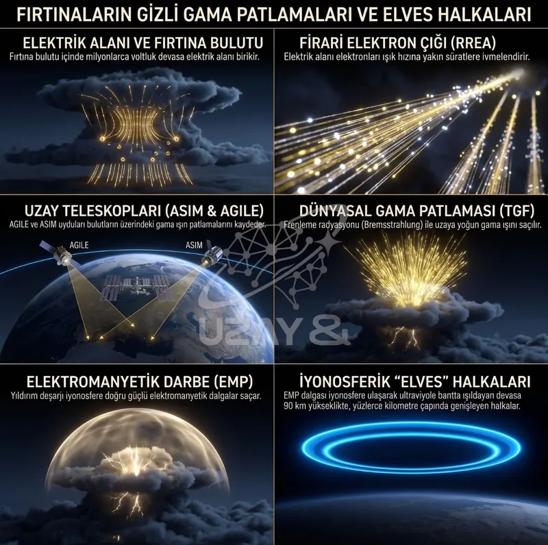 Fırtına Bulutları: Gökyüzündeki Doğal Parçacık Hızlandırıcıları