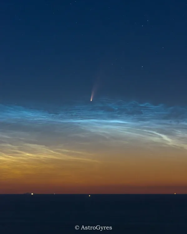 Adriyatik Üzerinde Yükselen Kozmik Ziyaretçi: NEOWISE Kuyruklu Yıldızı
